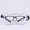 thumbnail image 1 of Anteojos de seguridad, sobre anteojos, lentes de policarbonato universales sellados, ojos completos, suaves y duraderos, portátiles, antiarañazos, marco blanco DYNWAVEMX Gafas protectoras, 1 of 7