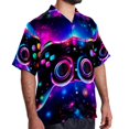 thumbnail image 2 of Game Controller Men's Short Sleeve Beach Shirts, Casual Printed Button Down Summer Shirts for Men and Women, 2 of 6