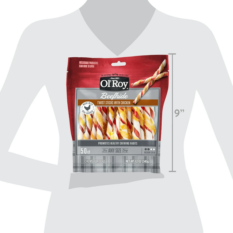 Ol roy rawhide 5 twist with chicken online