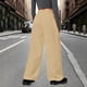 thumbnail image 4 of Pincandy Women's Fashion Casual Solid Color Ruched Elastic Waist Pants - Loose Fit for Outdoor Activities, 4 of 6