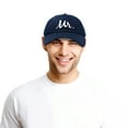 thumbnail image 6 of DALIX Mr and Mrs Baseball Cap Matching Couples Hat Set in Navy Blue, 6 of 7
