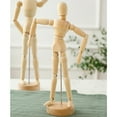 thumbnail image 5 of 5.5 Inch Wooden Male Manikin Poseable Figure for Drawing - Articulated Mannequin with Base and Flexible Body for Drawing The Human Figure, 5 of 5