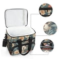 thumbnail image 6 of FORMRS Insulated Cooler Bag 24 Cans Capacity Soft Leakproof Lunch Box with Side Pockets, Flowers Cat, 6 of 7