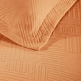 thumbnail image 6 of Superior Geometric Fret Cotton Bedspread and Sham Set, 3-Piece Decorative Breathable Bedspreads, Full, Salmon, 6 of 9