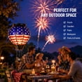 thumbnail image 6 of Solar Hot Air Balloon Garden Light, Flame Flickering Glass Lantern, Outdoor Hanging Decor for Patio Porch and Yard, 6 of 9
