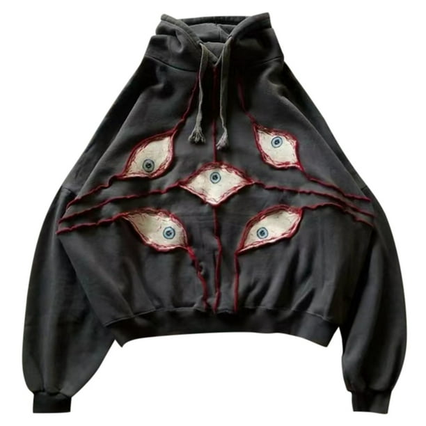 WILLBEST Sudaderas Navideñas Sudadera con Capucha con Gráfico Bordado para Uso Informal Cómodo XXXGrande