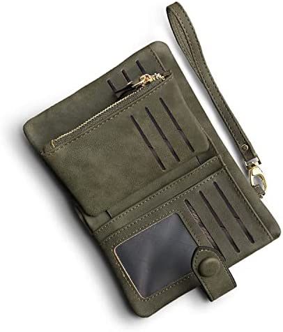 Women's Wallet Bifold Soft Leather Women's Wallet Trifold Women's Wallet Billfolds Mini Wrist