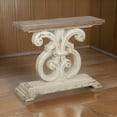 thumbnail image 6 of Benjara 43 Inch Sofa Console Table, Wide Top, Firwood Frame, White and Brown Finish, 6 of 6