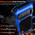 thumbnail image 2 of Funda resistente YQODSZ para Google Pixel 10 Pro XL, azul, 2 of 7