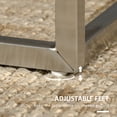 thumbnail image 5 of HomCom Square Coffee Table with Faux Marble Tabletop for Living Room, 5 of 9