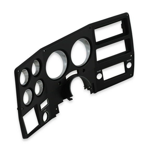 Brothers Trucks INST777 Instrument Bezel - With A/C - Black/Chrome