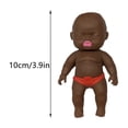 thumbnail image 3 of Elastic Black Doll A Soft Stretchable Figure Made From TPR Material This Sensory Toy Serves As A Desktop Ornament, 3 of 5