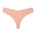 thumbnail image 1 of Xiao Hua Ropa interior sin costuras para mujer, bragas sexys de encaje estilo hipster, tanga, bragas, ropa interior para mujer, 3 piezas (rosa piel, L), 1 of 2