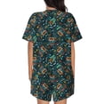 thumbnail image 3 of Lsque Owl Doodle Women's Short-Sleeved Pajama Set - 2 Piece Soft and Lightweight Sleepwear Set-X-Large, 3 of 9