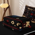 thumbnail image 6 of Homewish Boho Tribal Geometric Blocks Zipper Twin Comforter Sets with Fitted Sheet and 2 Pillowcases,Black Bear Animals Zipper Bedding Set,Black Reversible,4pcs, 6 of 8