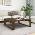 thumbnail image 1 of vidaXL Coffee Table Brown Oak 100x100x35 cm Engineered Wood, 1 of 5