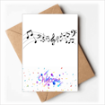 thumbnail image 1 of Dancg Music 5-le Staff Art Deco Fashion Welcome Back Greeting Cards Envelopes Blank, 1 of 3