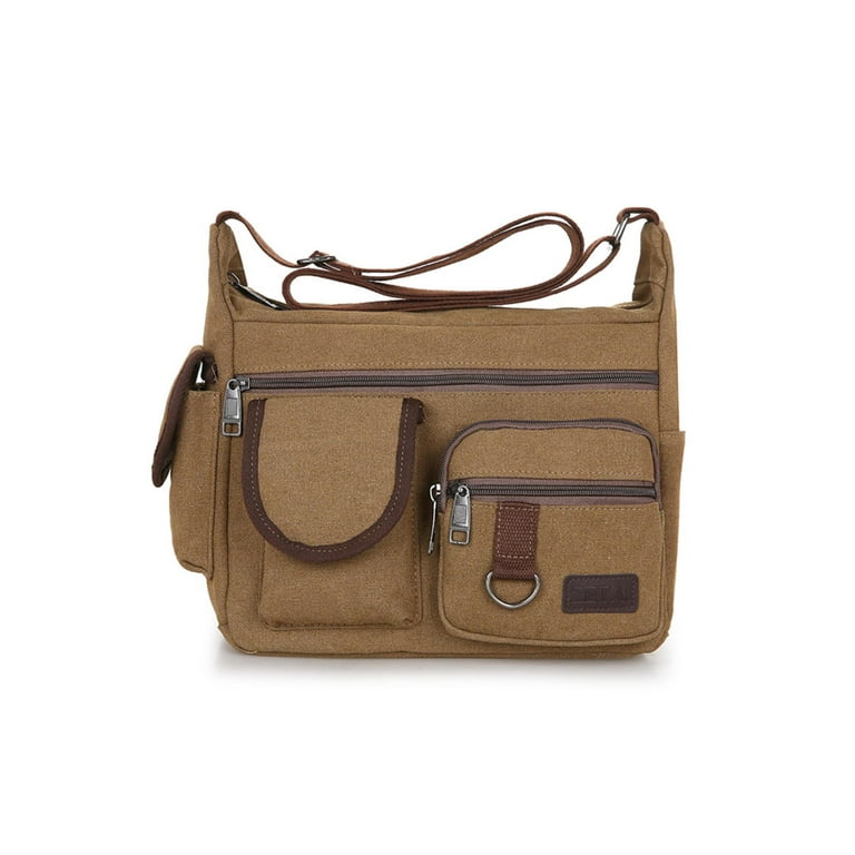 Canvas travel shoulder discount bag