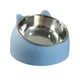 thumbnail image 5 of 2 cuencos de acero inoxidable para perros y gatos con elevación de 15 degree y comedero elevado para agua y comida. Verde y azul, 5 of 9