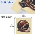 thumbnail image 3 of JSTEL American Football Helmet Cloth Napkins Set of 6, 20x20 Inch Washable and Reusable Napkin for Decoupage Dinner Party Everyday Use, 3 of 6