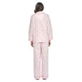 thumbnail image 3 of Casual Nights Women's Flannel Long Sleeve Button Down Pajama Set, 3 of 5