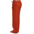 thumbnail image 2 of Ma Croix Womens Casual Linen Palazzo Trousers with Lantern Drawstring, 2 of 6