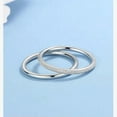thumbnail image 2 of K-KED 1pcs Pure Platinum 950 Ring Fine Pt950 Women Thin Band Polish Surface US 6.5-Matte Surface-1.5-1.6g, 2 of 6