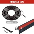 thumbnail image 4 of Car Side Window Seal Strip 4m Rubber Weatherstrip Window Gap Filler Reduce Vibration Noise Insulation V Shape Seal Strips, 4 of 6