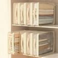 thumbnail image 5 of Transparent Wardrobe Storage Organizer for Home Textile Storage Foldable Closet Organizer with Reinforced Handle and Large Transparent Window for easy visibility and, 5 of 5