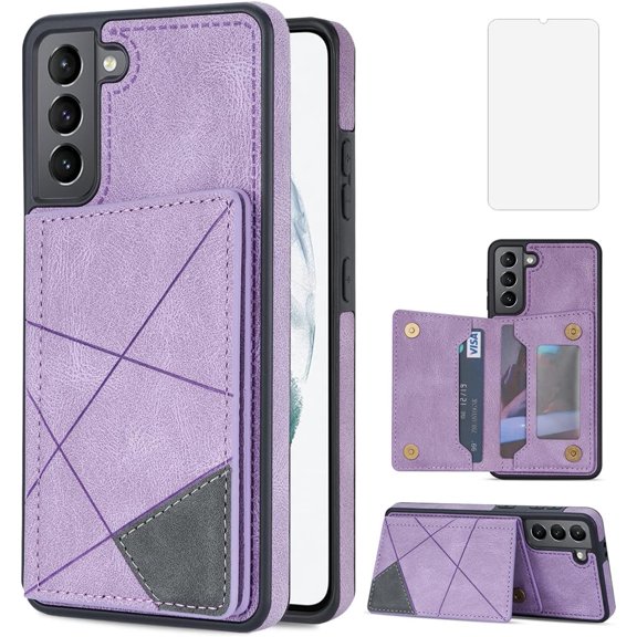 ZUKKASHAN Galaxy S24 Plus 5G Case,Design for Samsung S24 Wallet Phone Case with PU Leather Kickstand Card Holder Slots Magnetic Back Flip Folio Protective Cover for Women Men Girls 6.6 inch