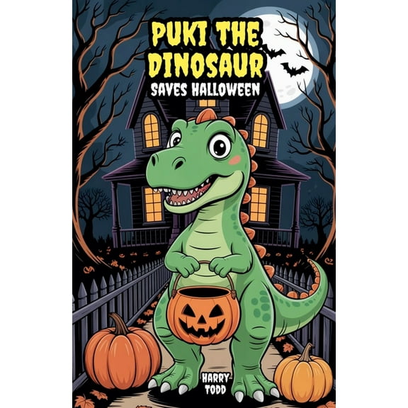 Puki the Dinosaur Saves Halloween, (Paperback)