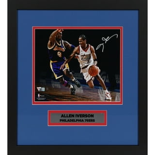 Allen Iverson Philadelphia 76ers Autographed Platinum Mitchell & Ness  2000-2001 75th Anniversary Swingman Jersey