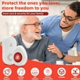 thumbnail image 3 of Wireless Caregiver Pager SOS Call Button for Elderly Monitoring 1000+ Feet Life Alert，Emergency Alert System Call Bell for Nurse Patient Disabled 1 Waterproof Transmitter & 1 Plugin Receiver, 3 of 4