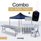 thumbnail image 1 of Combo toldo azul con mesa y 8 sillas plegables + Bocina Bluetooth, 1 of 7