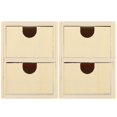 thumbnail image 3 of 2 50 posavasos de madera para tazas de madera sin pintar, para hacer tú mismo, de 2 capas, 3 of 4