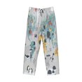 thumbnail image 4 of Balery The World Map with Cartoon Animals print Men's Pajama Pants,Ultra Lightweight Pjs,Lounge Pant-Large, 4 of 9