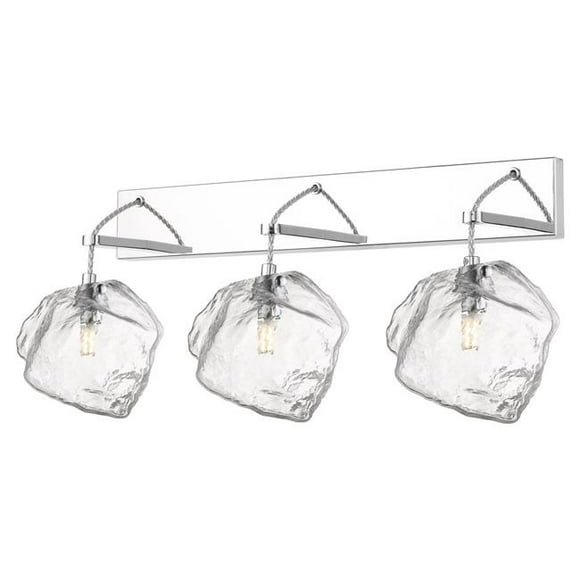 Access Lighting 63130LEDDLP-MSS-CLR 23 Po. Boulder LED 3 Applique Murale de Vanité, Acier Inoxydable Miroir