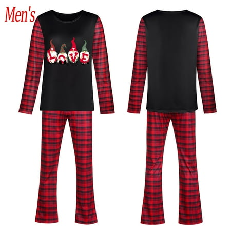 

Ovzne Valentine s Man Women Adults Blouse Tops Pants Family Clothes PajamasPrints Set