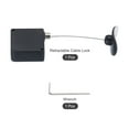 thumbnail image 3 of Retractable Cable Lock with Double-Sided Adhesive Remote Lock Arc terminal 600g 1Set Black, 3 of 6