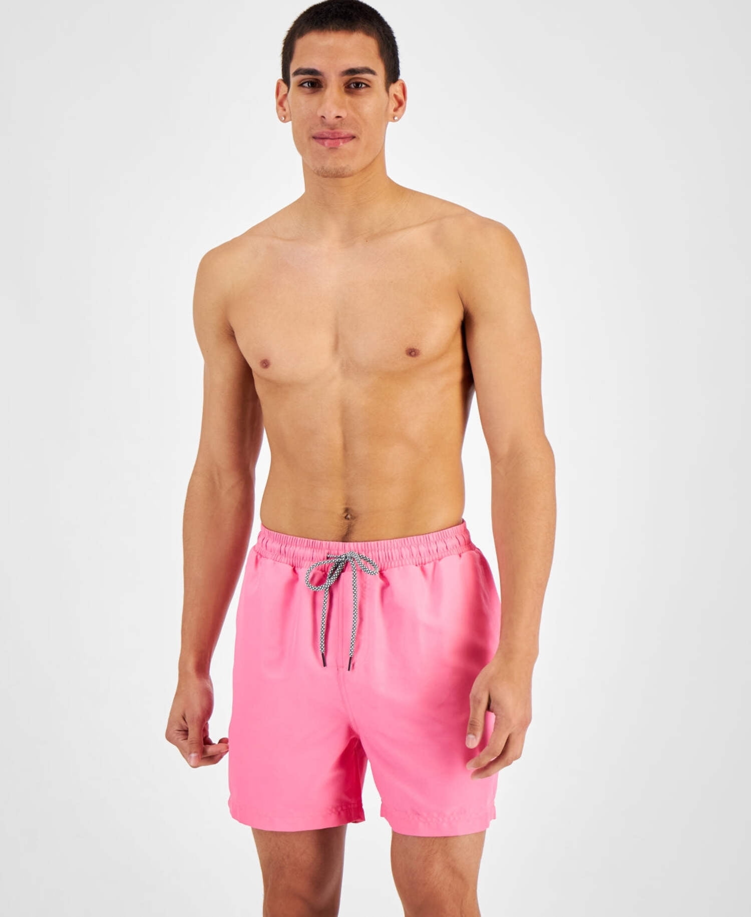 INC Mens Quick Dry 5" Inseam Swim Trunks