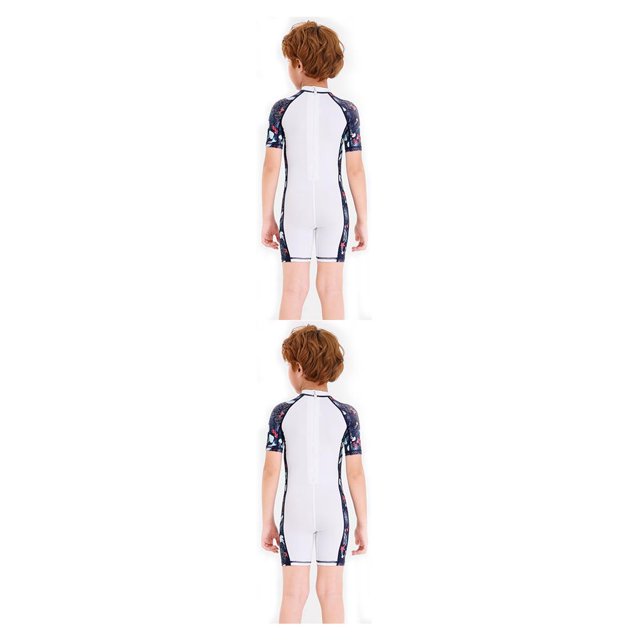 Naiovety Trajes de neopreno Traje de buceo Traje de neopreno para niños Traje de baño de manga corta anti-quemaduras de moda de una pieza para Type1 NO1