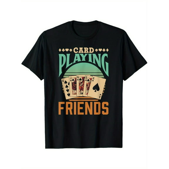 playing cards friends cards symbols players playing cards men's t-shirt