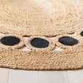thumbnail image 3 of SAFAVIEH Natural Fiber Annandale Geometric Area Rug, Beige/Black, 3' x 3' Round, 3 of 6