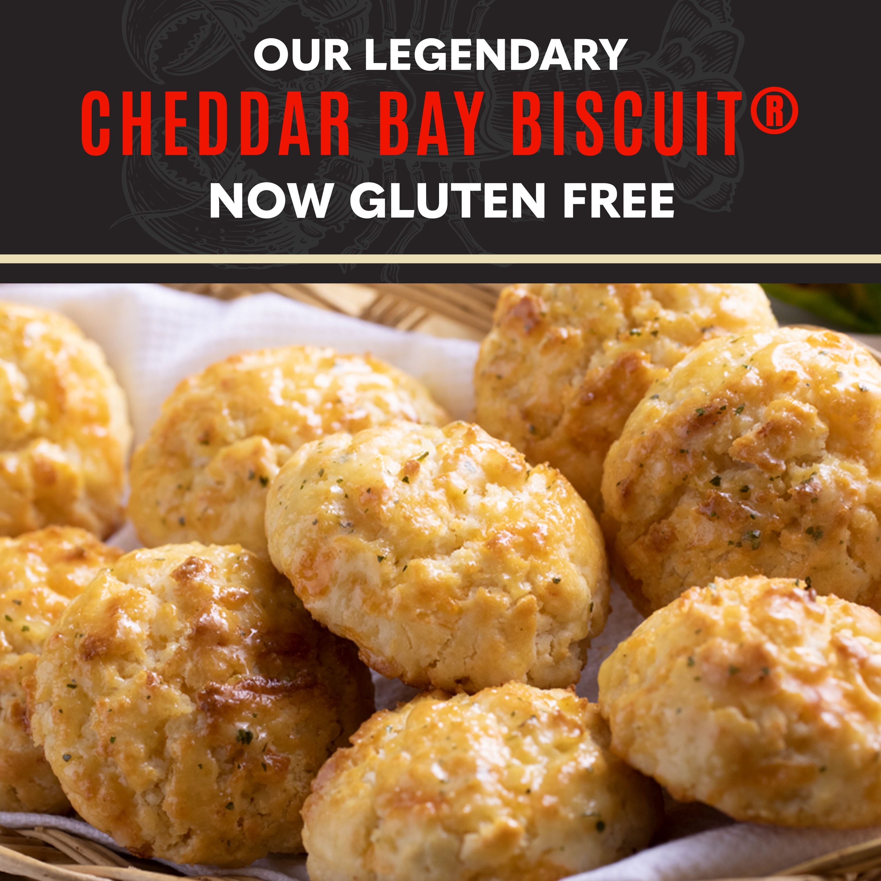 Red Lobster Gluten Free Cheddar Bay Biscuit Mix With Garlic Herb Seasoning, Cheddar Gluten Free Biscuit Mix, 11.36 Oz Box
