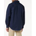 thumbnail image 4 of Carhartt Men's Rugged Flex® Relaxed Fit Midweight Canvas Long-Sleeve Shirt, Navy, 4X-Large, 4 of 7