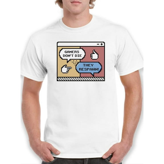 Gamers Don't Die T-Shirt Men -Smartprints Designs, Male x-Large