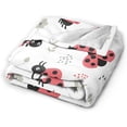 thumbnail image 3 of Ladybug Cute Ladybird Throw Blanket Super Soft Warm Bed Blankets for Couch Bedroom Sofa Office Car, All Season Cozy Flannel Plush Blanket for Girls Boys Adults, 60"X50", 3 of 6