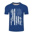 thumbnail image 4 of Pxiakgy Wild Merica White USA America Flag Distressed Americana/American Men's Graphic T Shirt, 4 of 4