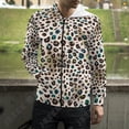 thumbnail image 3 of Sudadera con capucha y cremallera con estampado 3D de leopardo y texturas de manchas para hombre y mujer, ropa de calle informal a la moda, 3 of 5