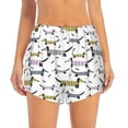 thumbnail image 2 of Fotbe Dachshund Dog Puppy Womens High Waist Running Shorts Athletic Workout Quick Dry Shorts for Women with Pockets Gym Yoga Summer Shorts-XX-Large, 2 of 9